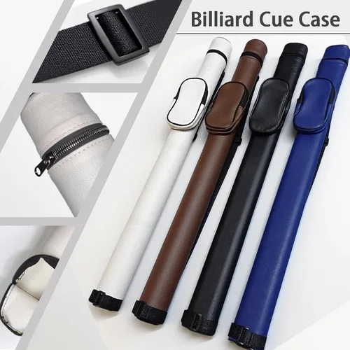 Vista 7 de SUPERDIAMOND Estuche para taco de billar, 2 piezas profesional (1 culo/1 eje), bolsa para taco de billar, estilo maletín para hombres, funda rígida