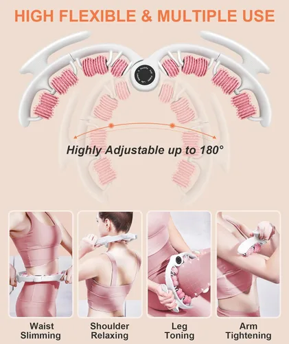 Vista 5 de KESHWELL Rodillo de masaje, herramienta de masaje para celulitis, removedor de celulitis para piernas, rodillo muscular de espuma para relajación
