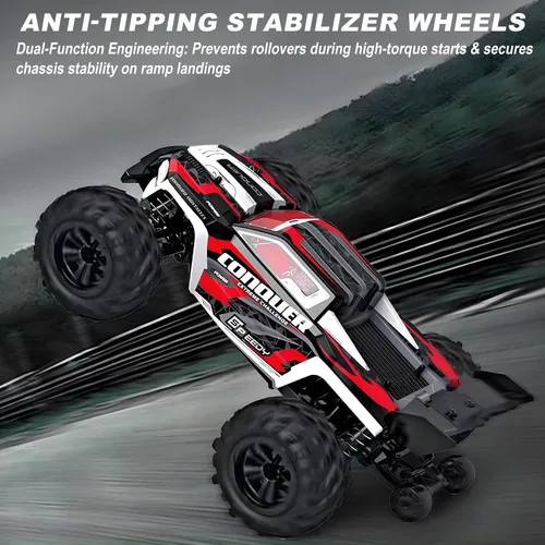 Vista 4 de Coche RC 4WD de alta velocidad a escala 1:16, camión de control remoto todoterreno de 25 MPH para adultos y adolescentes, vehículo eléctrico todo