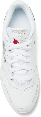 Vista 5 de Reebok Zapatillas clásicas de cuero para mujer, zapatos de tenis negros o blancos para mujer, tallas 5 a 11