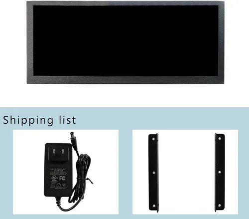 Vista 5 de VSDISPLAY Monitor LCD Android11 de 12,3 pulgadas 1920x720 IPS barra estirada LCD compatible con USB Autocopia reproducción automática salida