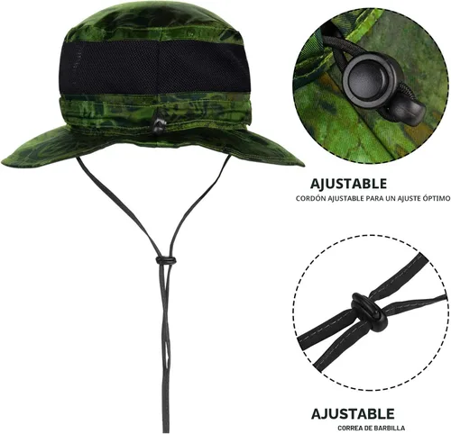 Vista 5 de KastKing Sol Armis UPF 50 Boonie Hat for Sun Protection,Men Women Emboscada