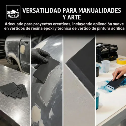 Vista 6 de Custom Shop Herramientas Esparcidoras de Relleno Corporal de Plástico de 4 x 2-3/4 Pulgadas (Paquete de 25) para Rellenos de Carrocería Automotriz