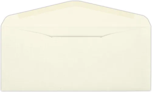 Vista 2 de LUXPaper #10 Sobres comerciales con solapa 4 1/8 pulgadas x 9 1/2 pulgadas Lino natural Texto de 24 libras 500 unidades 24 libras. Lino