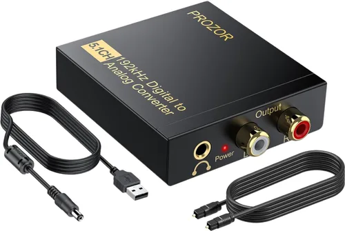 Vista 8 de Conversor de audio digital a analógico Negro