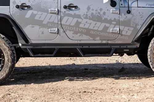 Vista 6 de Magnum RT Gen 2 Drop Steps - Estribos negros compatibles con Wrangler JK Unlimited 2007-2018 de 4 puertas
