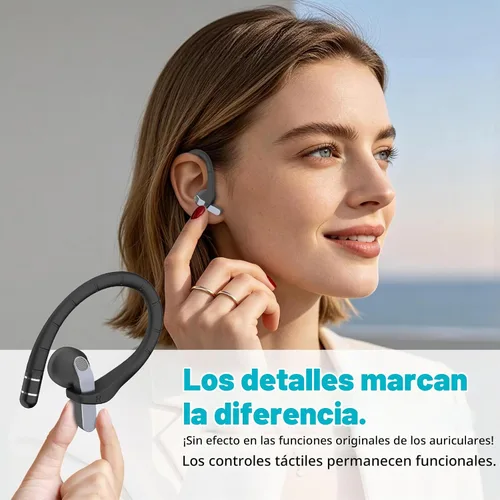 Vista 8 de Ganchos antideslizantes para las orejas para Samsung Galaxy Buds 4 Pro y Galaxy Buds 4 (2026), ajuste cómodo Deportes antipérdida Ganchos