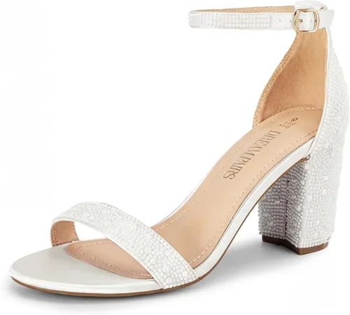 Vista 10 de DREAM PAIRS - Sandalias de tacón grueso y bajo para mujer
