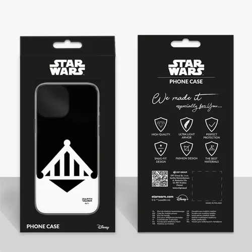 Vista 2 de ERT GROUP Funda de teléfono móvil para iPhone 13 PRO Original y con licencia oficial de Star Wars Patrón Darth Vader 021 adaptado de manera óptima a