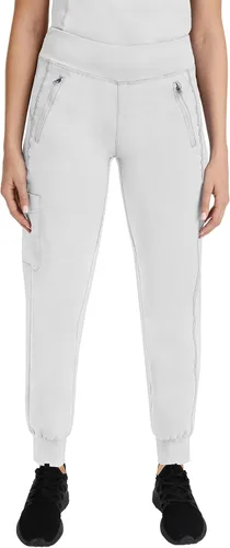 Vista 17 de Healing Hands Pantalón de uniforme médico tipo jogger para mujer Tara con 6 bolsillos, duradero, elástico en 2 direcciones y tela de fácil cuidado