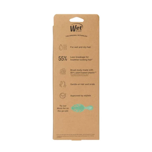Vista 13 de Wet Brush Go Green Cepillo desenredante para rizos, negro, cerdas desenredantes IntelliFlex ultrasuaves que se deslizan a través de los enredos