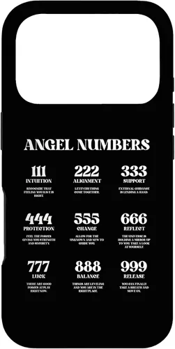 Vista 30 de Funda para iPhone 16 Números de Ángel Números Divinos