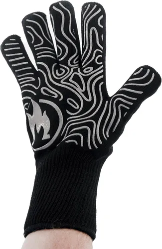 Vista 3 de Solo Stove Guantes de alto calor, guantes para parrilla/barbacoa, guantes para horno, resistentes al calor hasta 450 °F, antideslizantes