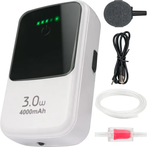 Vista 7 de Ghosthorn Silent Rechargeable Aquarium Aerator Pump with Universal Clip