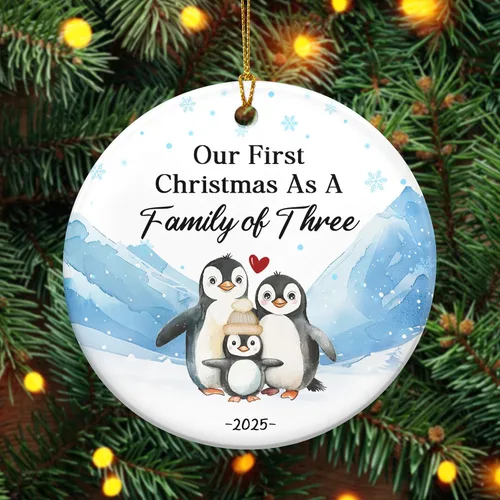 Vista 9 de OASSIE Adornos Navideños para Abuelos - Regalos de Anuncio de Embarazo Adornos de Vidrio para Árbol con Tarjeta - Promovido para Abuelos Regalos