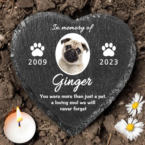 Vista 16 de Regalos conmemorativos personalizados para perros, piedras conmemorativas para mascotas, piedra conmemorativa para perros, regalos personalizados