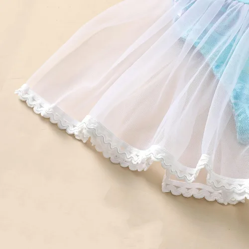 Vista 5 de Traje de baño de sirena para bebé, traje de baño de una pieza, traje de baño de playa infantil