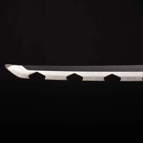 Vista 6 de SV Espada de anime hecha a mano para cosplay, Hashibira Inosuke, espada Katana de 31 pulgadas, regalos coleccionables