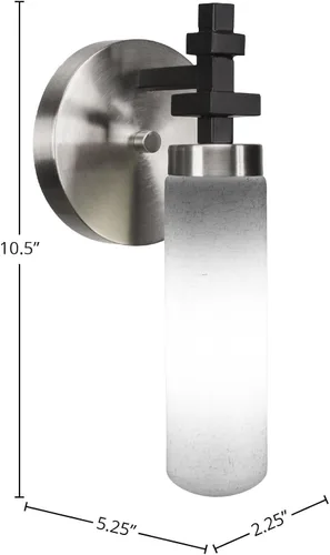 Vista 3 de Salinda 2511-ESBR-600 - Aplique de pared (1 luz, color espresso y latón)