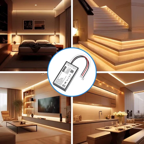 Vista 8 de 2 unids 60 W regulable LED controlador 12 V, Triac/ELV/MLV AC a DC se adapta a Lutron For Leviton Dimmer,Dimmable led Power Supply 60W 12V Class2