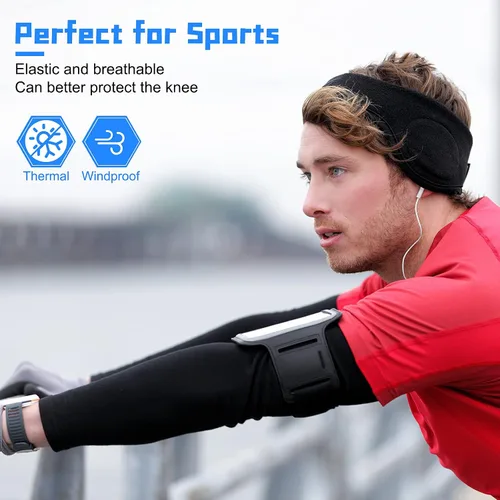 Vista 6 de Calentador térmico de brazo para ciclismo mangas elásticas de compresión UV suministros deportivos para hombres y mujeres deportes de invierno al