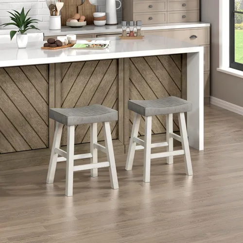 Vista 8 de Juego de mesa de bar Lexicon para 3, juego de mesa pequeña de cocina, mesa de isla de cocina con 3 taburetes de bar de silla de montar, juego