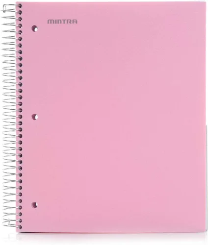 Vista 17 de Mintra Office Cuadernos de Espiral Duraderos, 5 Materias (Hielo Ártico, Rayado Universitario 1pk)