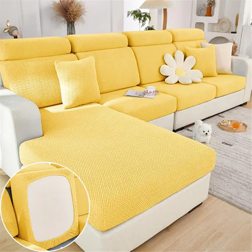 Vista 12 de SZJIAHTM Fundas de cojín universales elásticas para sofá, resistentes al desgaste, antideslizantes, para dormitorio, en forma de L, fundas