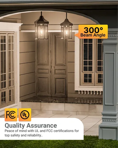 Vista 6 de Sunco - Bombilla de luz para exteriores, ST64 Edison estilo Edison con detección de luz automática, 800 LM, 7 W (equivalente a 60 W), ST19, 3000 K