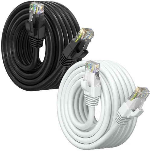 Vista 16 de Maximm Cable Ethernet Cat6, color negro (paquete de 2), cable UTP de 10 Gbps 550 MHz