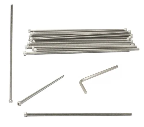 Vista 172 de iexcell Kit de tornillos de cabeza hexagonal de acero inoxidable 304, 100 unidades M2 x 0.157 in, paso de rosca de 0.016 in