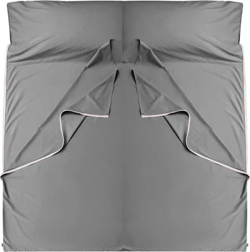 Vista 21 de Forro de saco de dormir 100% algodón con cremallera, sábana de viaje para adultos, para hoteles, camping, excursionistas, colchón, caravana, sofá
