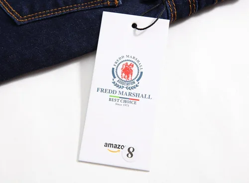 Vista 6 de Pantalones de mezclilla elásticos a la moda con corte ajustado para niño