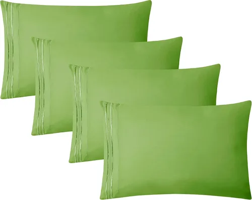 Vista 26 de Clara Clark Fundas de almohada de tamaño estándar – Funda de almohada ultra suave, fundas de almohada de microfibra ligera tamaño Queen – Juego de 2