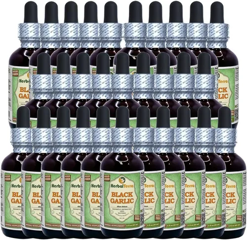 Vista 14 de Herbal Terra LLC Extracto líquido de bulbo seco de ajo negro (Allium Sativum), certificado orgánico, 2 onzas