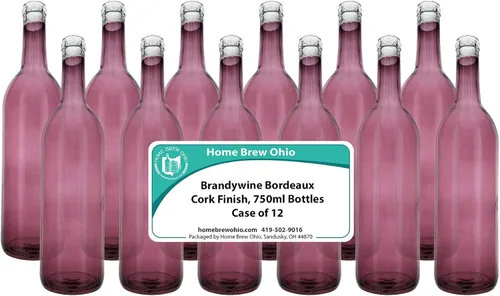 Vista 3 de Home Brew Ohio Brandywine 25.4 fl oz Burdeos Botellas Caja de 12