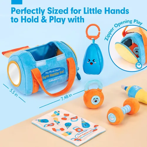 Vista 4 de hahaland Juguetes para bebés de 6 a 12 meses, juguetes para bebés de 3 a 6 meses, juguete Montessori para niños de 6 meses, juguete sensorial