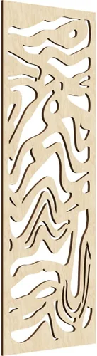Vista 18 de 9 3/8"W x 24 3/8"H x 1/4"T Northfield Decorativos Paneles de Pared de Madera Calado, Abedul