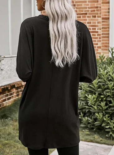 Vista 2 de Dokotoo Camisas casuales de manga larga para mujer, sudaderas ligeras con bolsillos