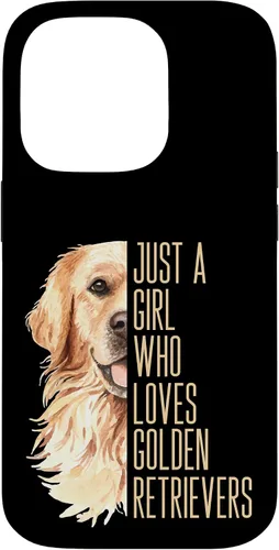 Vista 17 de Cute Golden Retriever - Just a Girl who Loves Goldens Case for iPhone 17