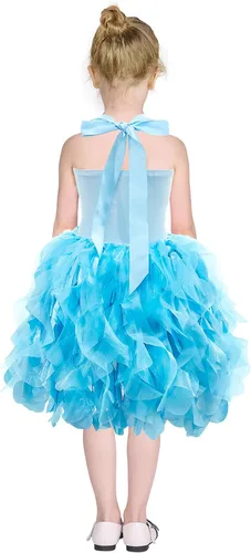 Vista 4 de Vestido tutú para niñas con lentejuelas brillantes de tul de princesa, fiesta de cumpleaños, baile de graduación, vestido deportivo para niñas