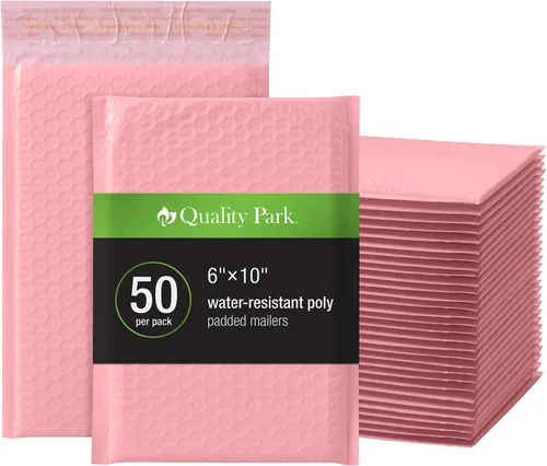 Vista 33 de Quality Park - Sobres de burbujas, sobres de envío de 4 x 8, autoadhesivos, sobres acolchados pequeños negros, cierre de tira adhesiva Redi-Strip