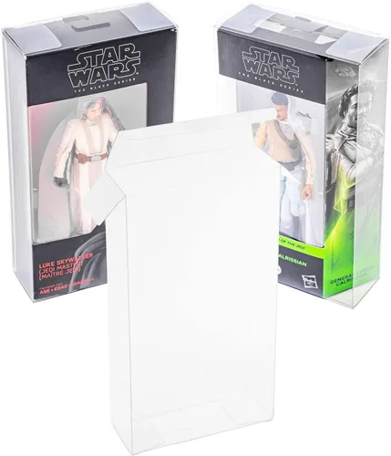 Vista 4 de Fundas protectoras compatibles con figuras de acción estándar de 6 pulgadas de Star Wars Black Series (paquete de 10)