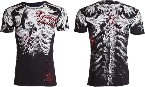 Vista 3 de Xtreme Couture by Affliction - Camiseta para hombre, color caqui, Negro
