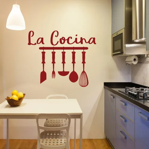 Vista 7 de La Cocina Cocina Vinilo Decoración de Pared - Calcomanias de temática española o latina para cocina