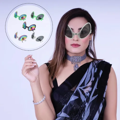 Vista 5 de BESTOYARD Juego de 20 lentes extraterrestres con lentes de sol extraterrestres para Halloween, Navidad, fiestas de adultos y niños