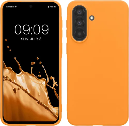 Vista 98 de kwmobile Funda compatible con Samsung Galaxy A12 - Funda protectora de silicona TPU suave y delgada - Azul Báltico