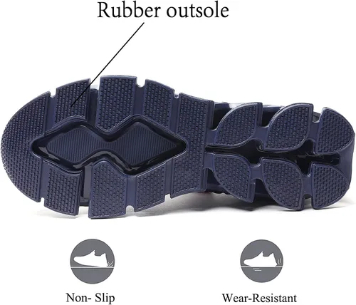 Vista 4 de Zapatos para correr para hombres, zapatos de deporte de moda, transpirable, antideslizante, gimnasio, deportes de trabajo, entrenadores