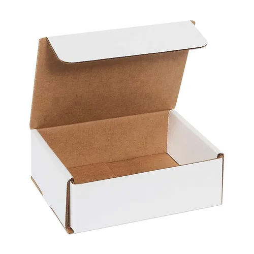 Vista 14 de Box USA Cajas de envío pequeñas 5"L x 4"W x 3"H, paquete de 50 - Cajas blancas a prueba de aplastamiento para embalaje, almacenamiento, regalos
