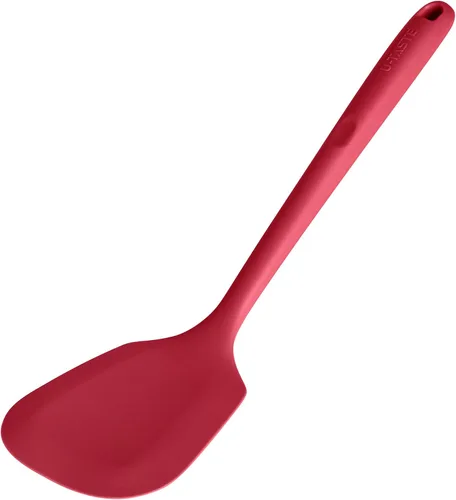 Vista 10 de U-Taste Espátula ranurada de silicona, 13.6 pulgadas de largo/3.7 pulgadas (2) Negro (ranurado)